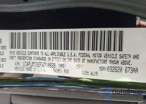 2015 Jeep Cherokee Limited from USA, damaged, VIN 1C4PJMDS2FW710828